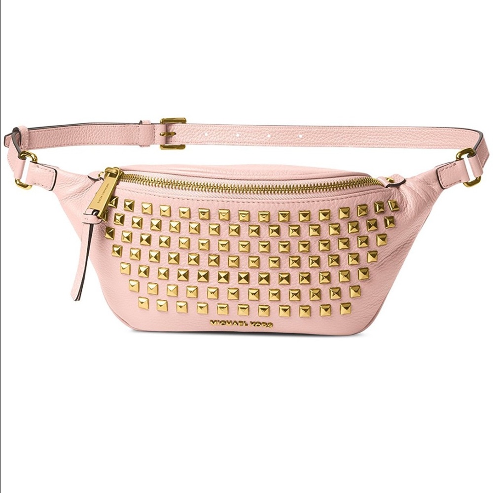 MICHAEL Michael Kors Rhea Zip PYR Stud Belt Bag